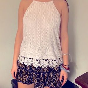 Leopard Print Mini Skirt